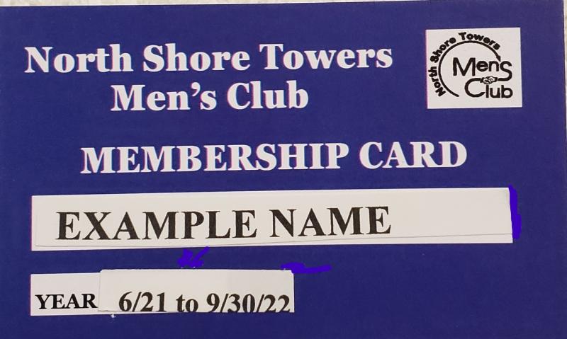 Men's Club Membership Card